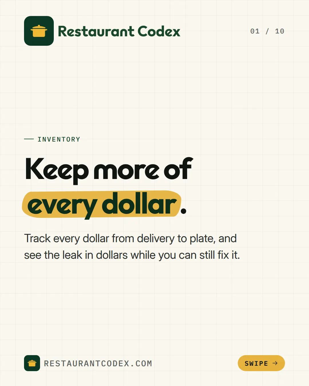 Keep more of every dollar.