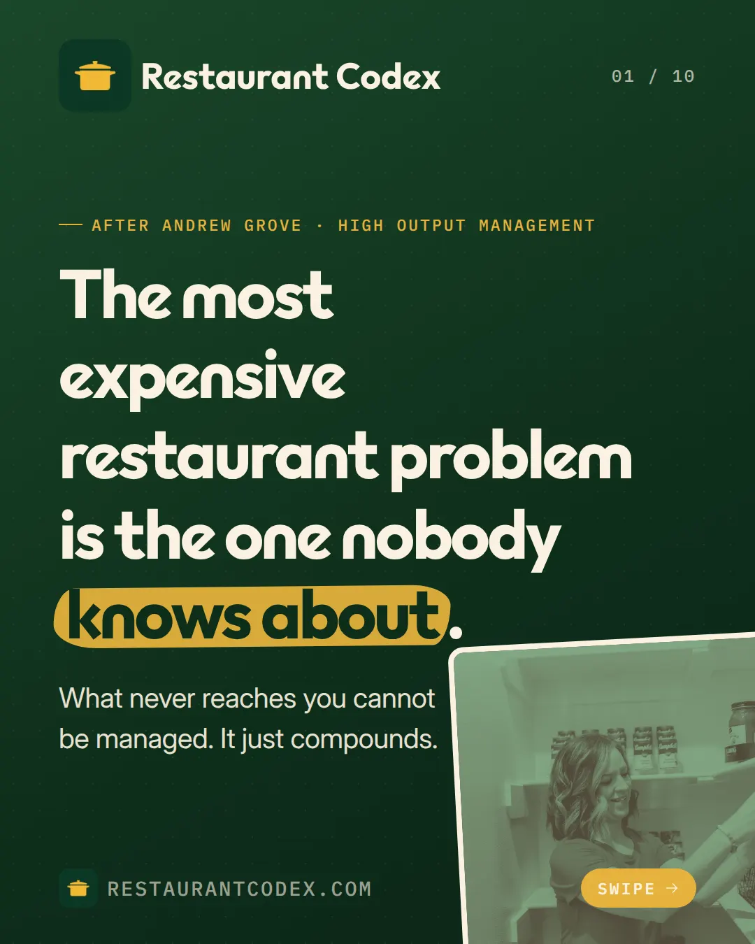 The most expensive restaurant problem is the one nobody knows about.