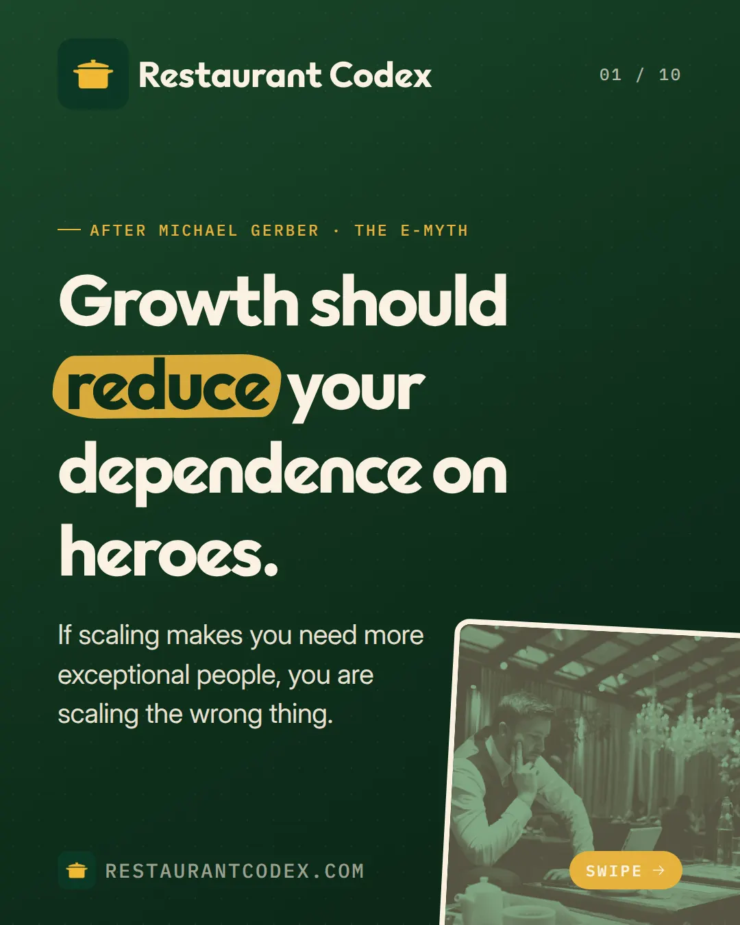 Growth should reduce your dependence on heroes.