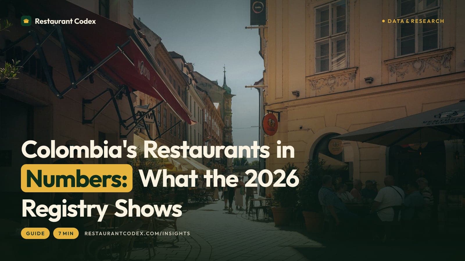 Colombia's Restaurants in Numbers: What the 2026 Registry Shows