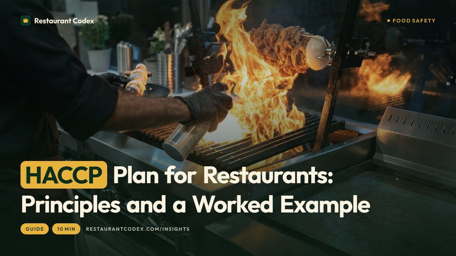 HACCP Plan for Restaurants: Principles and a Worked Example
