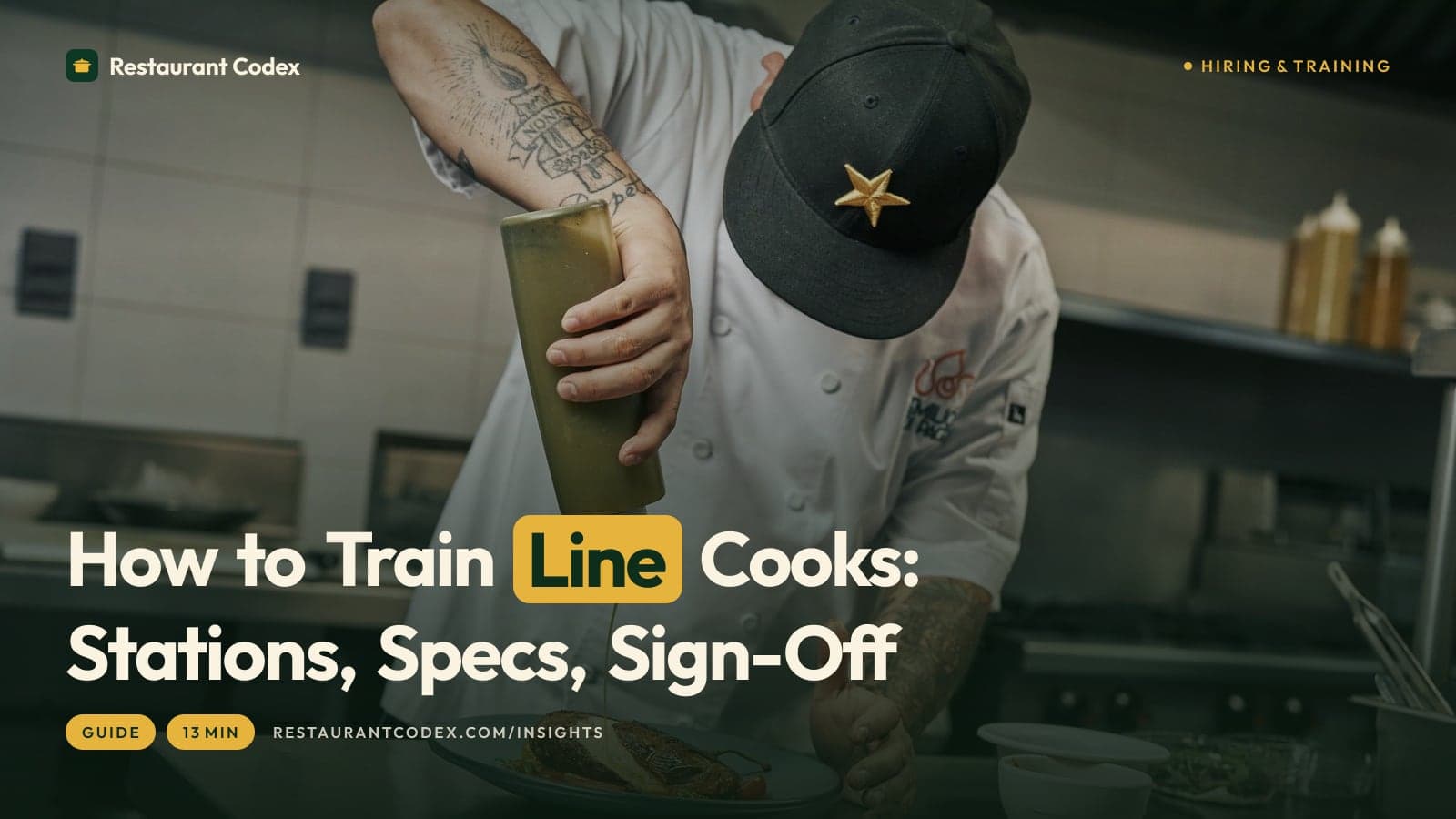 How to Train Line Cooks: Stations, Specs, Sign-Off