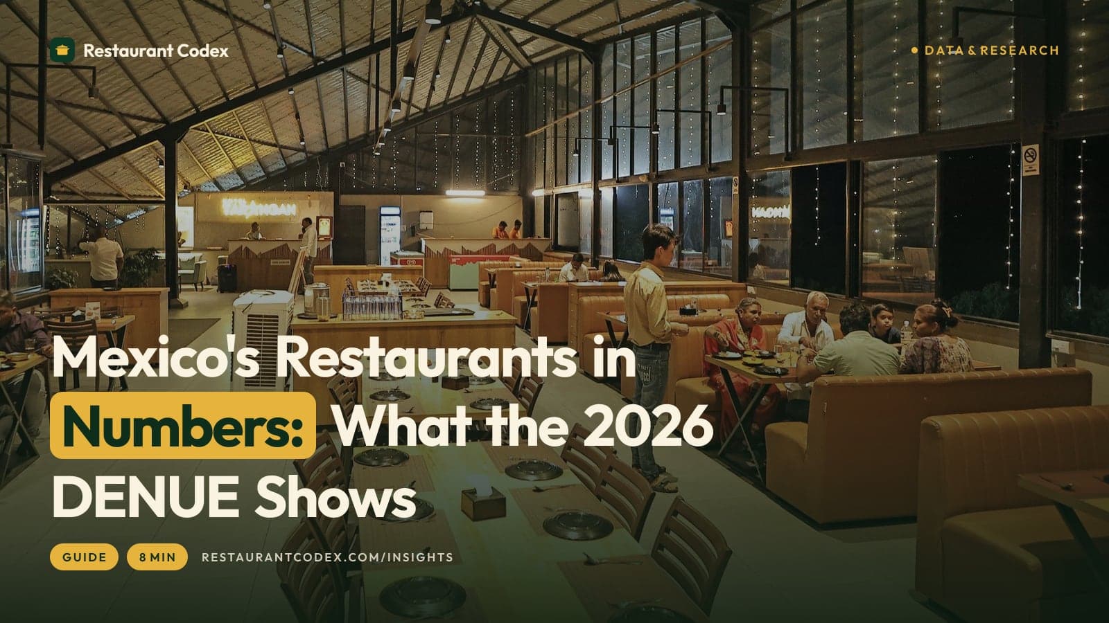 Mexico's Restaurants in Numbers: What the 2026 DENUE Shows