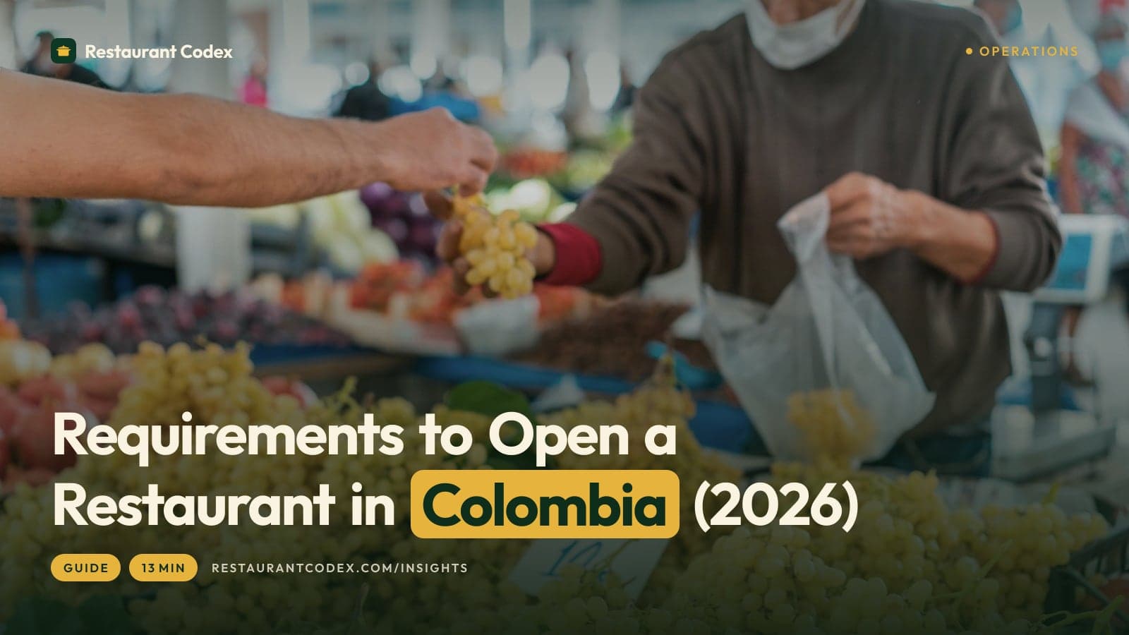 Requirements to Open a Restaurant in Colombia (2026)