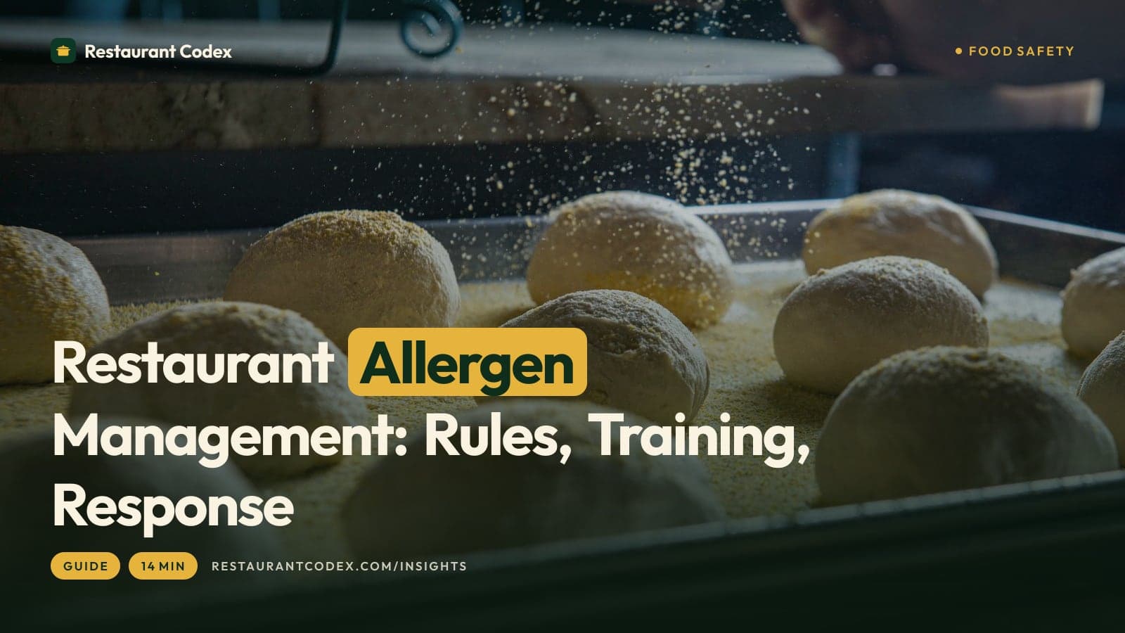 Restaurant Allergen Management: Rules, Training, Response