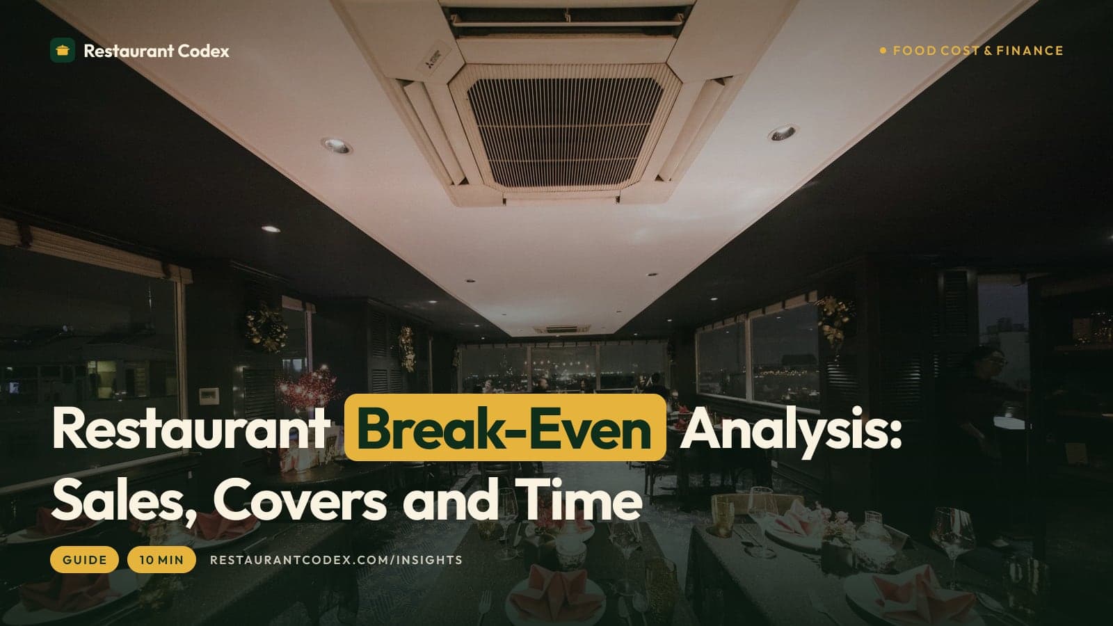 Restaurant Break-Even Analysis: Sales, Covers and Time