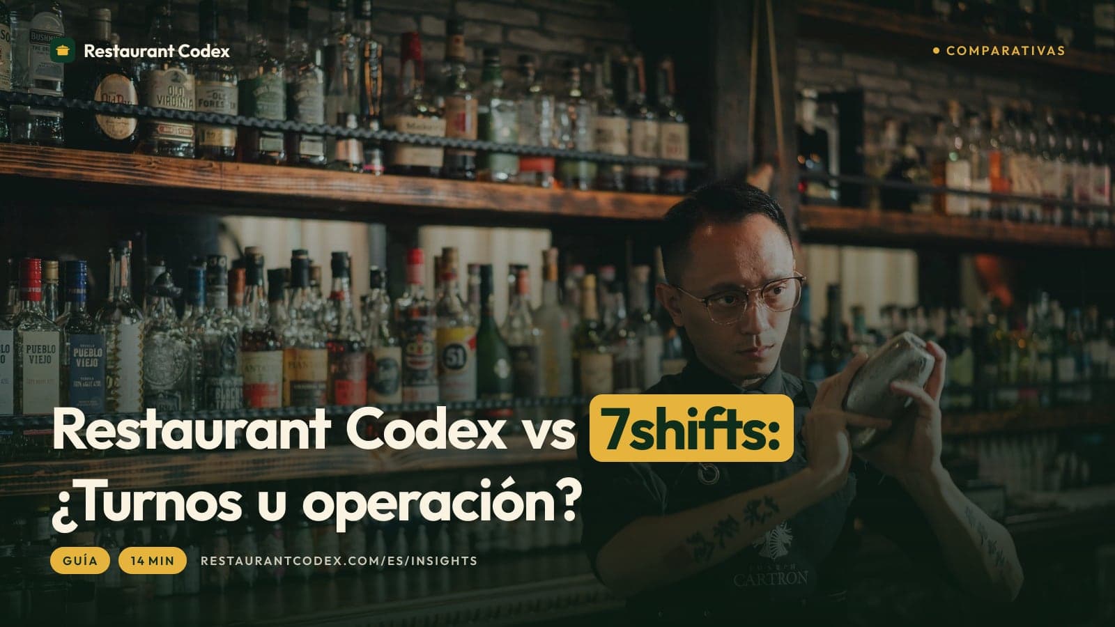 Restaurant Codex vs 7shifts: ¿Turnos u operación?