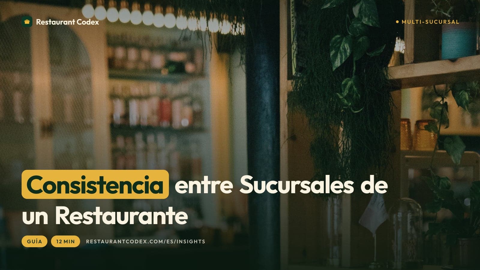 Consistencia entre Sucursales de un Restaurante