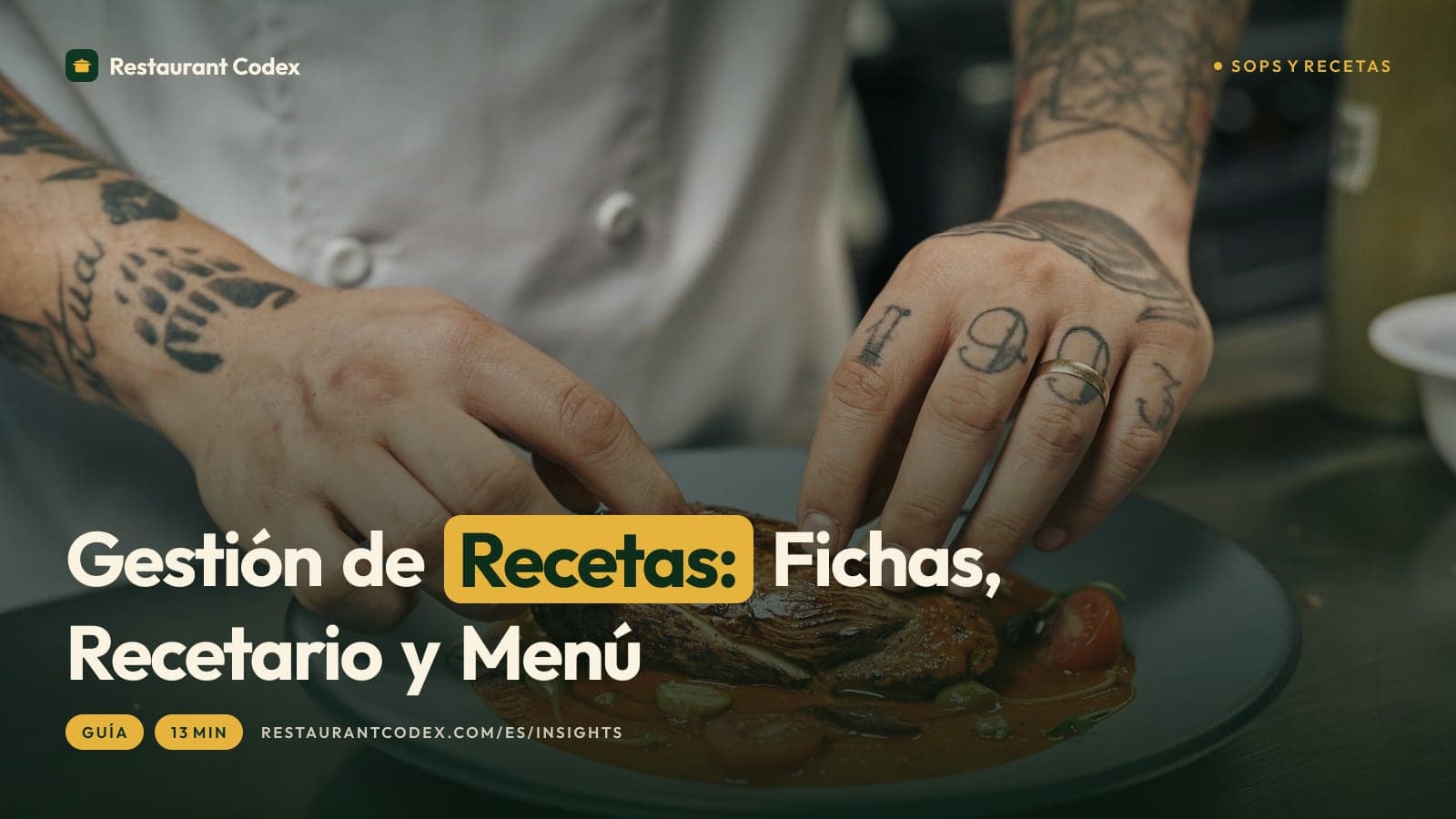 Gestión de Recetas: Fichas, Recetario y Menú