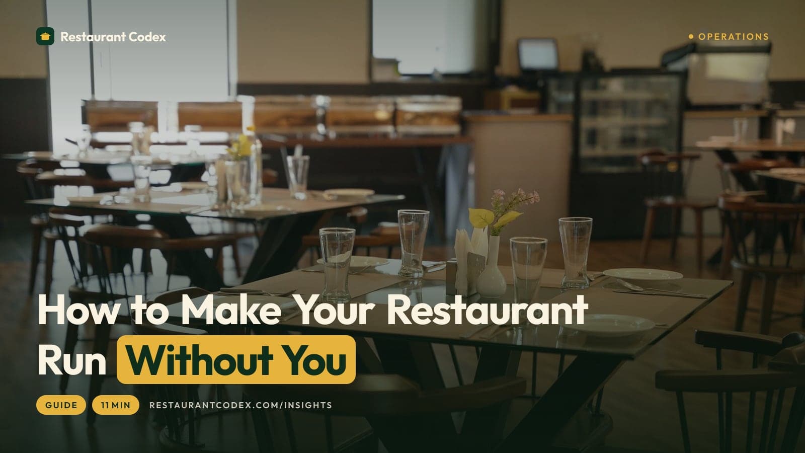 How to Make Your Restaurant Run Without You
