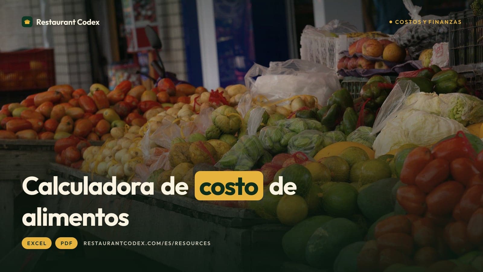 Calculadora de costo de alimentos