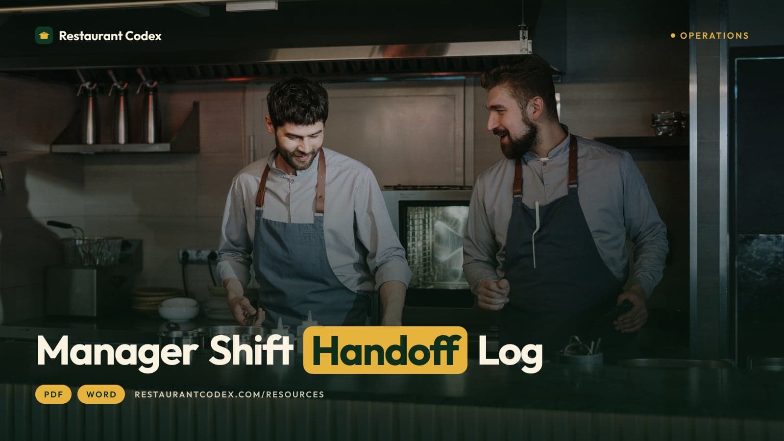 Manager Shift Handoff Log