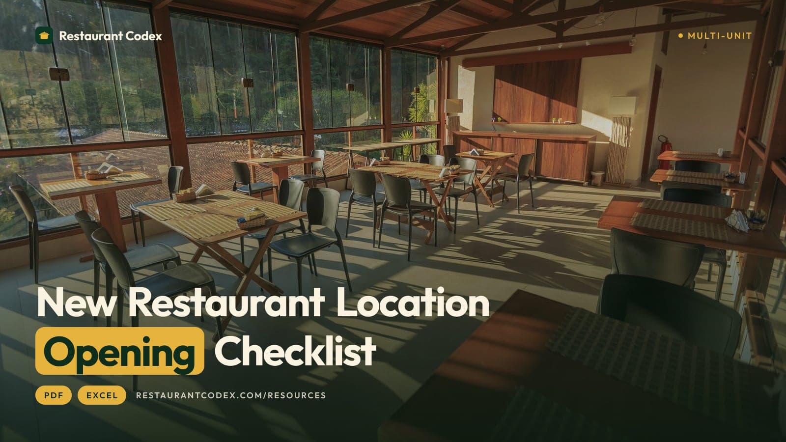 New Restaurant Location Opening Checklist