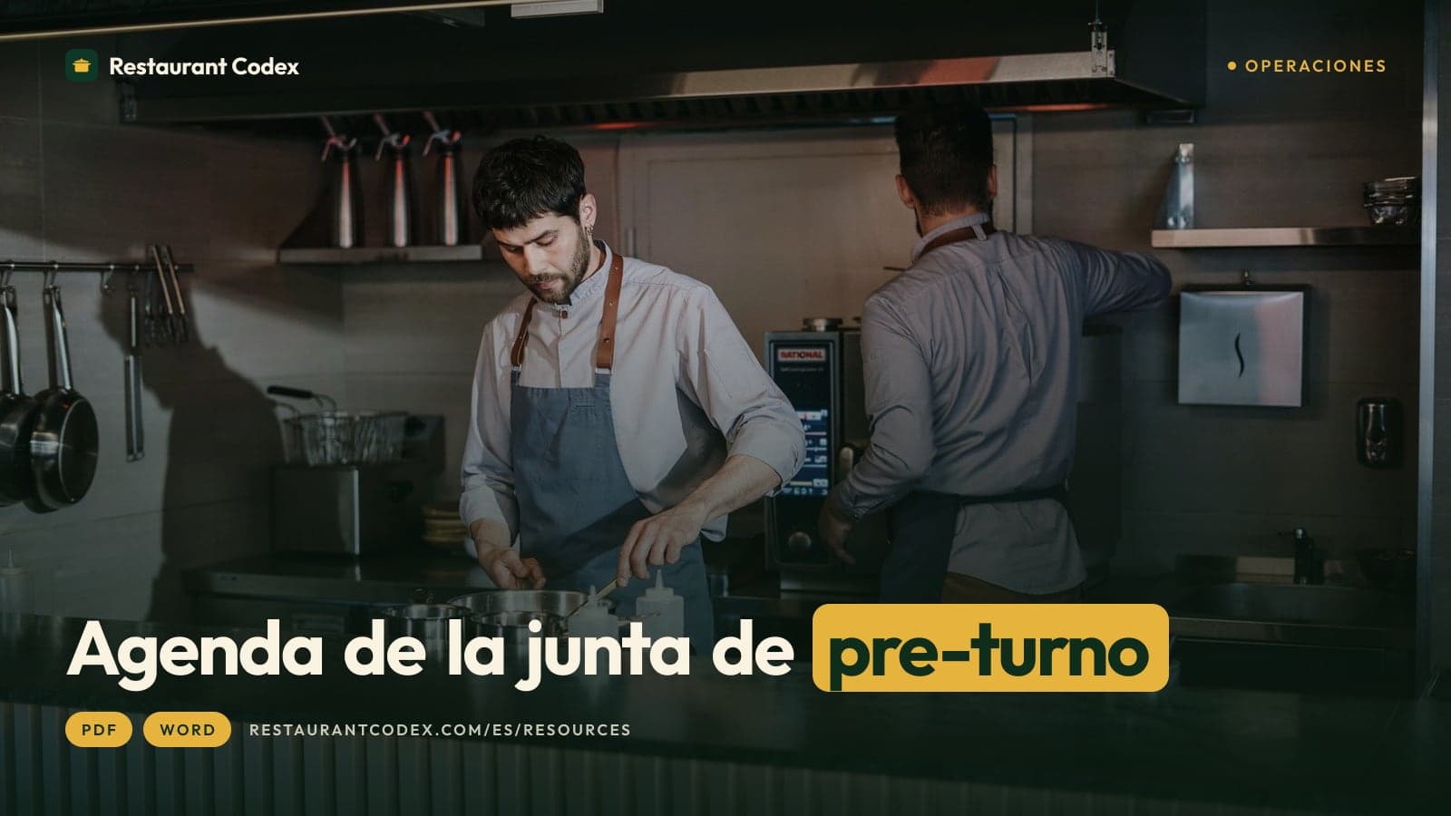 Agenda de la junta de pre-turno