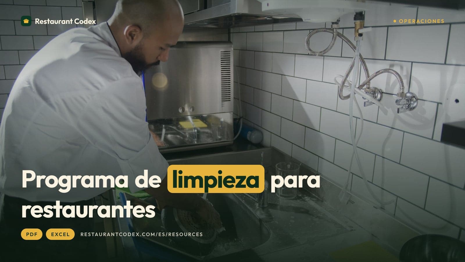 Programa de limpieza para restaurantes