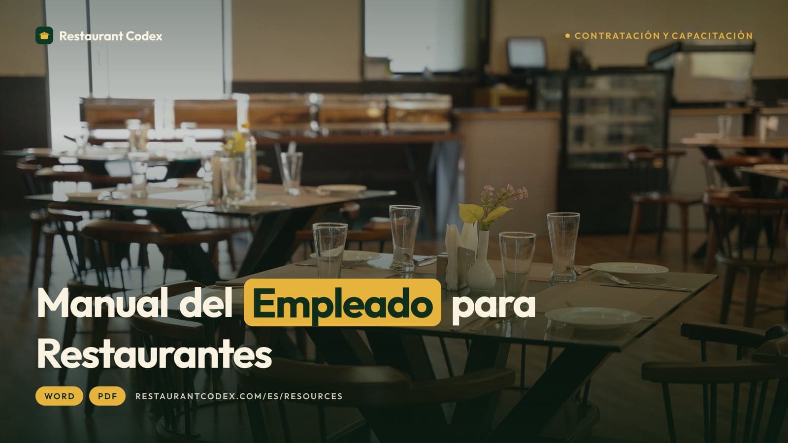 Manual del Empleado para Restaurantes