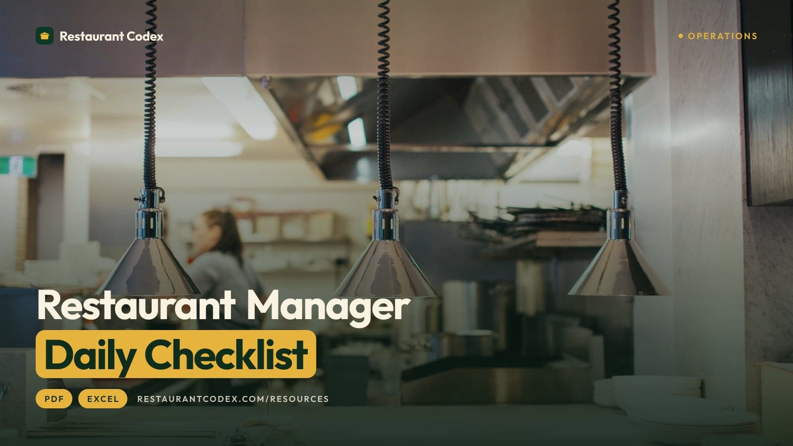 Restaurant Manager Daily Checklist