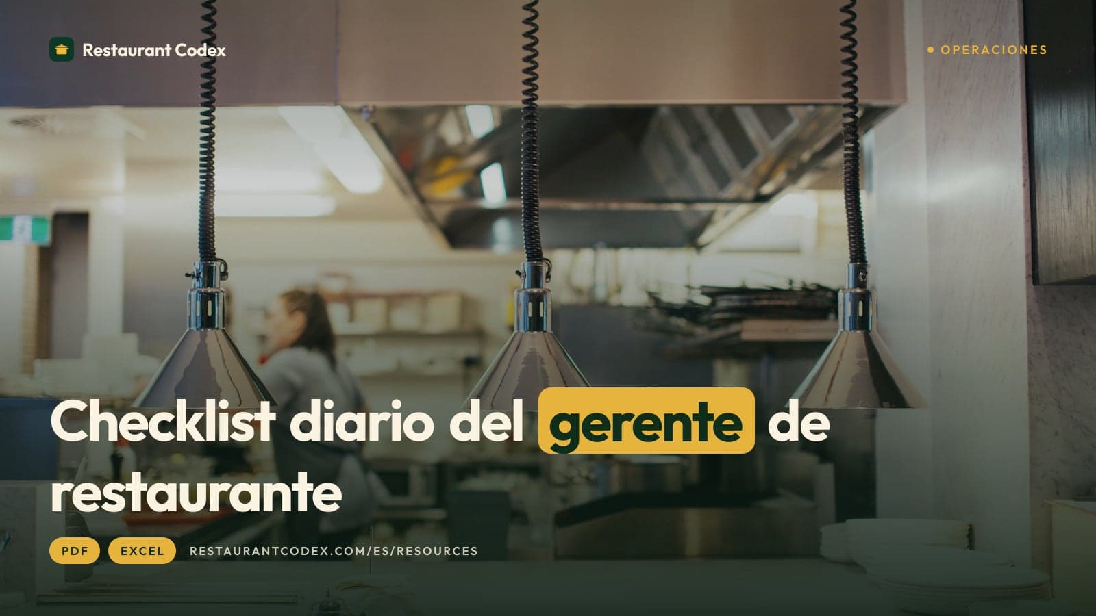 Checklist diario del gerente de restaurante
