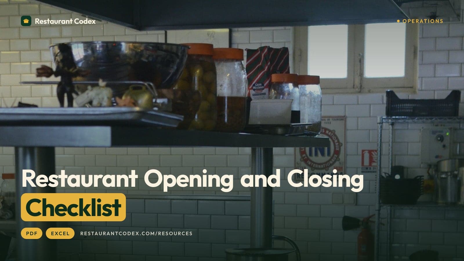 Restaurant Opening and Closing Checklist