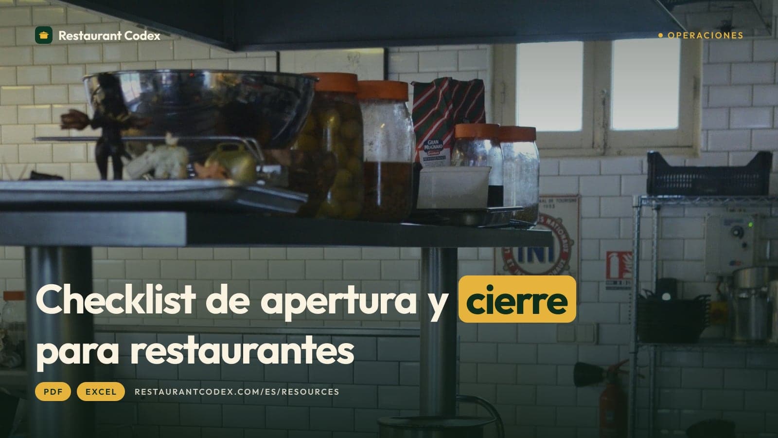 Checklist de apertura y cierre para restaurantes