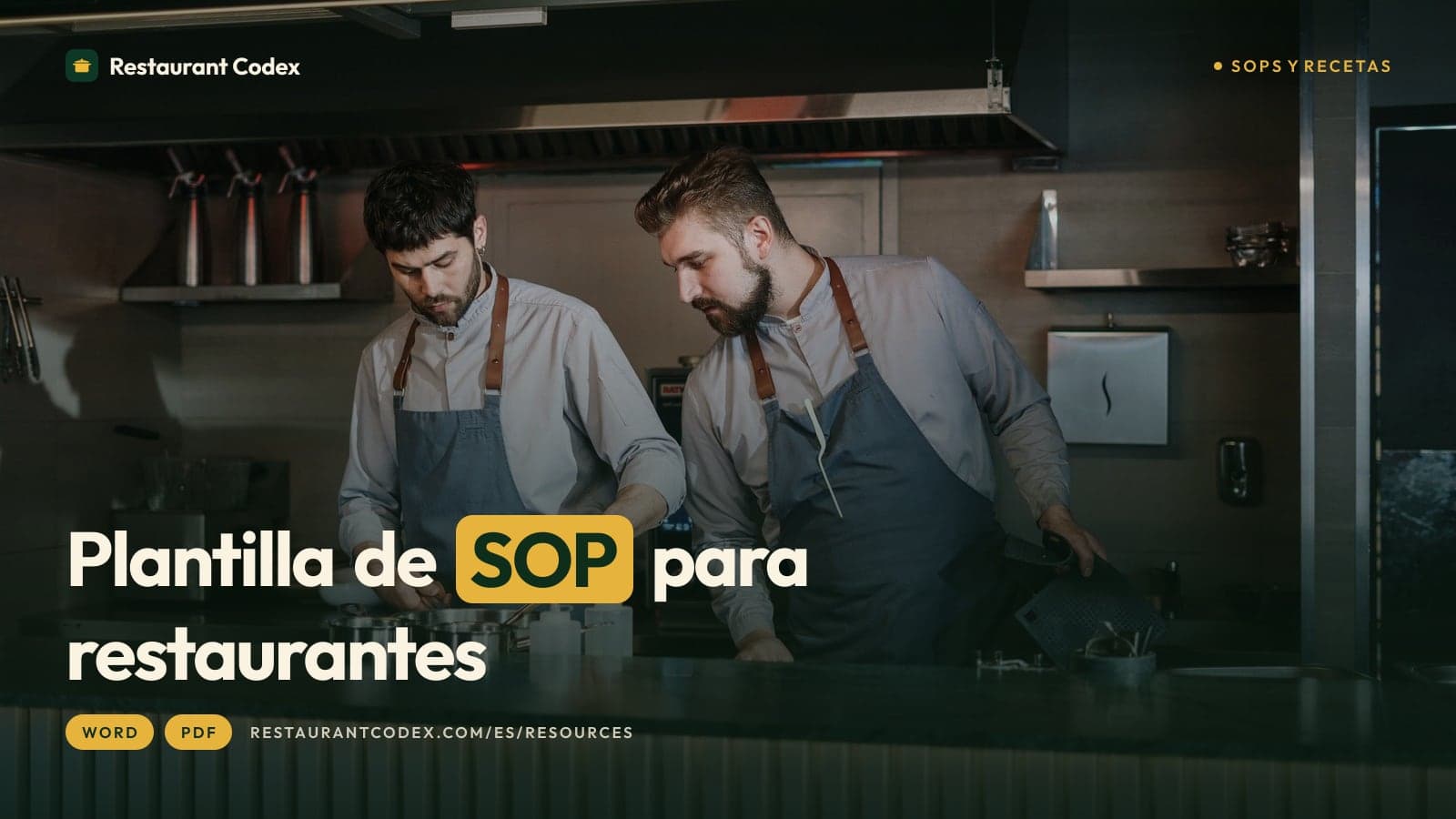 Plantilla de SOP para restaurantes