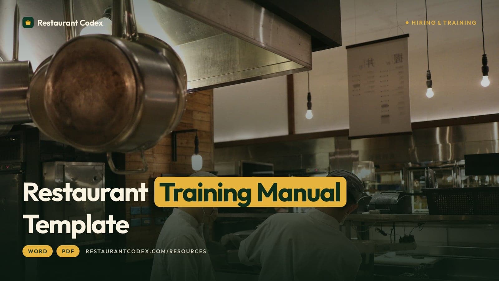 Restaurant Training Manual Template